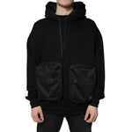 Dolce & Gabbana Black Hooded Pullover Men Sweatshirt Sweater