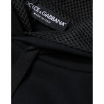 Dolce & Gabbana Black Hooded Pullover Men Sweatshirt Sweater