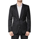 Dolce & Gabbana Black Wool Single Breasted Formal Blazer