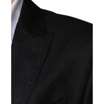 Dolce & Gabbana Black Wool Single Breasted Formal Blazer