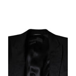 Dolce & Gabbana Black Wool Single Breasted Formal Blazer
