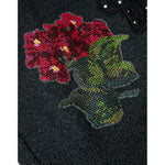 Dolce & Gabbana Gray Embellished Crew Neck Pullover Sweater