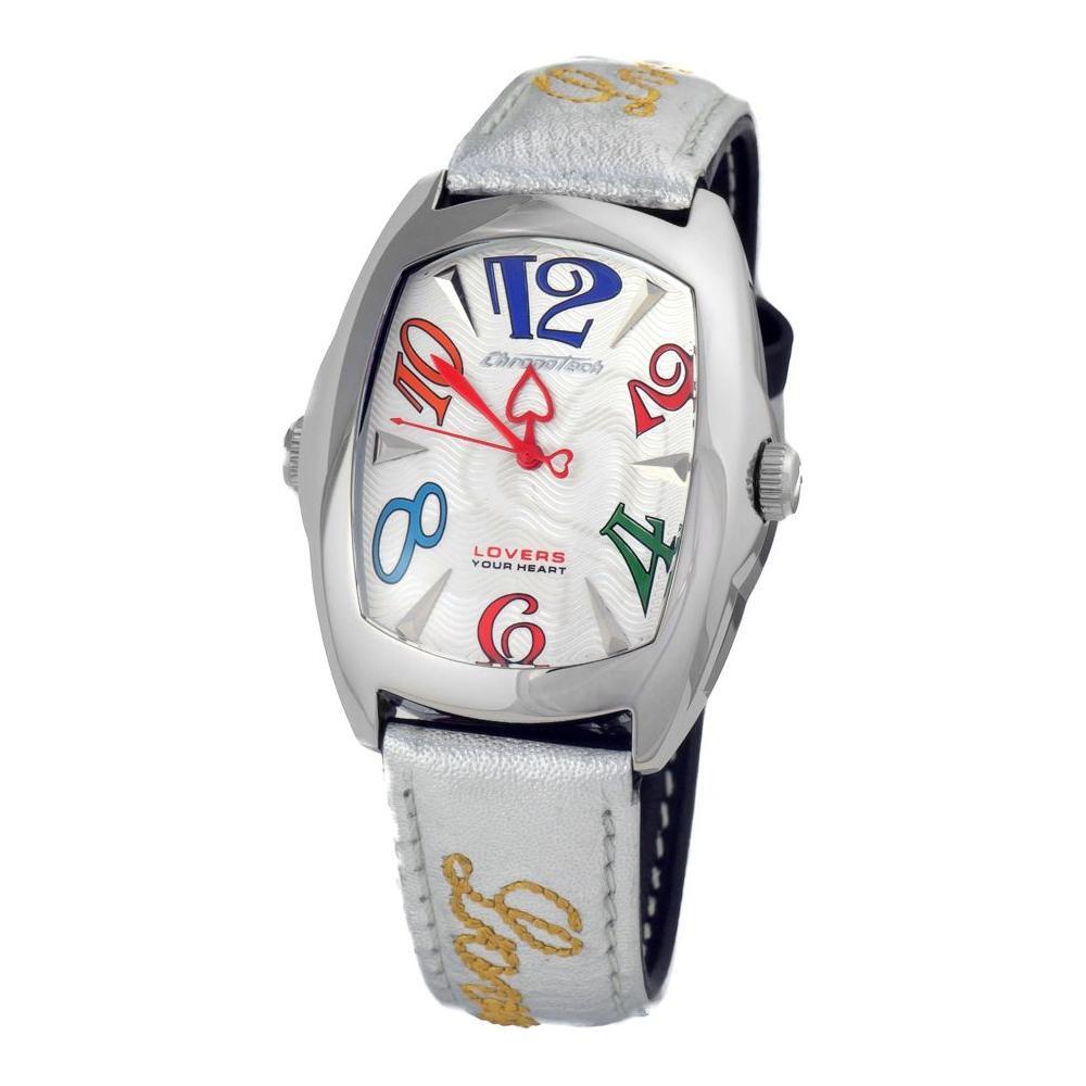 Chronotech Black Leather Dress Watch