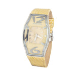 Chronotech Yellow Leather Watch