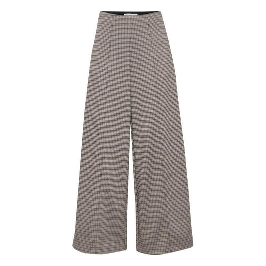 ICHI Beige Polyester Pant