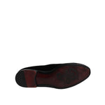 Dolce & Gabbana Black Velvet Loafers Formal Men Dress Shoes