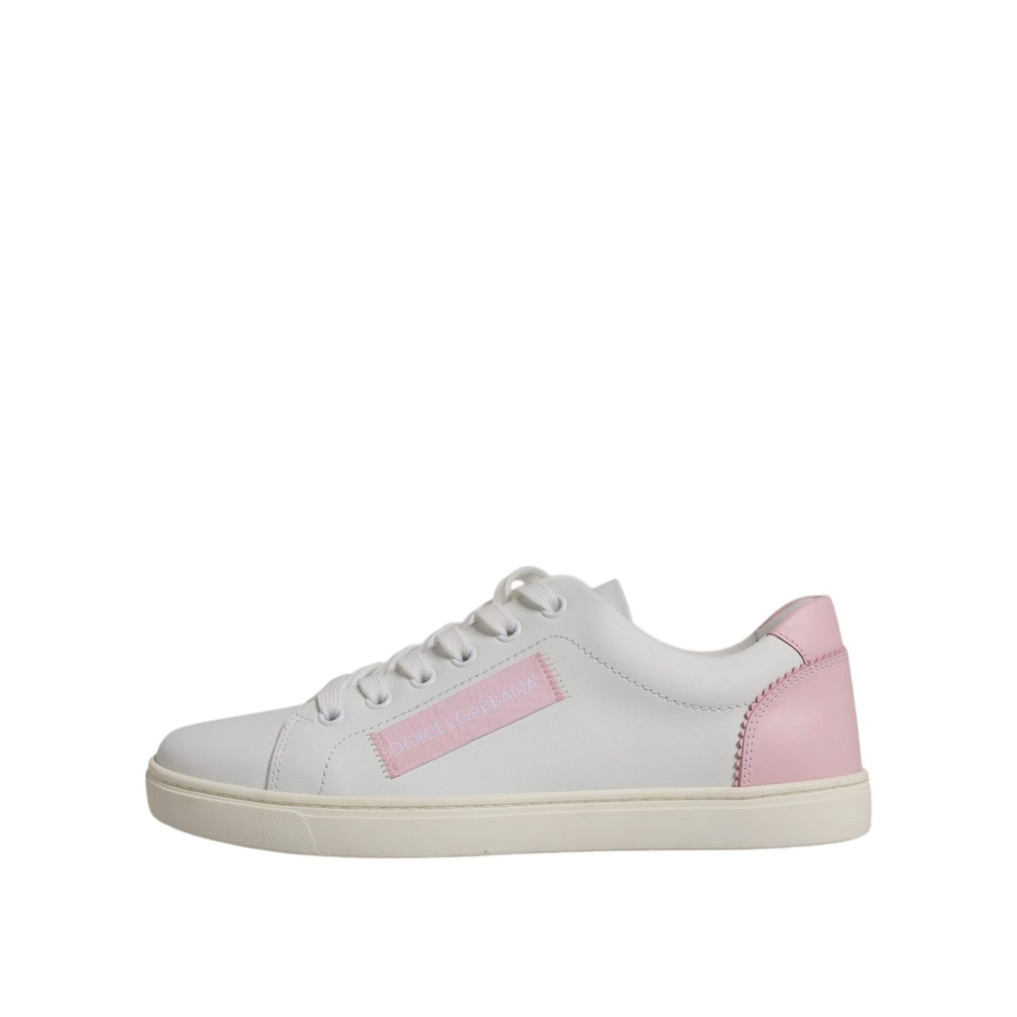 Dolce & Gabbana White Classic Calf Leather Sneakers Shoes
