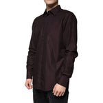 Dolce & Gabbana Purple Cotton Slim Fit MARTINI Dress Shirt TSH86470-42
