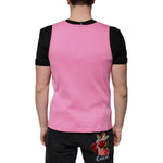 Dolce & Gabbana Pink Cotton Round Neck Sleeveless T-shirt TSH87325-54