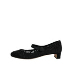 Dolce & Gabbana Black Mary Jane Taormina Lace Pumps Shoes LA12043-41