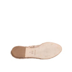 Dolce & Gabbana Beige Lace Crystal Ballet Flats Loafers Shoes LA12084-34
