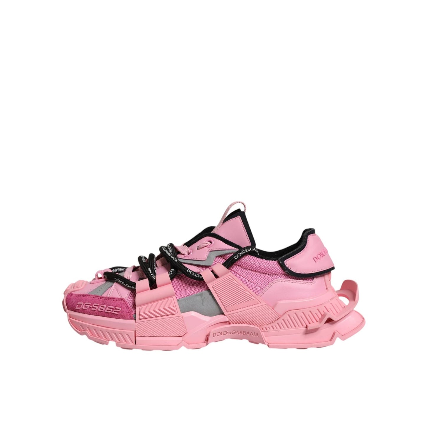 Dolce & Gabbana Pink Low Top Space Women Sneakers Shoes LA12202-39.5