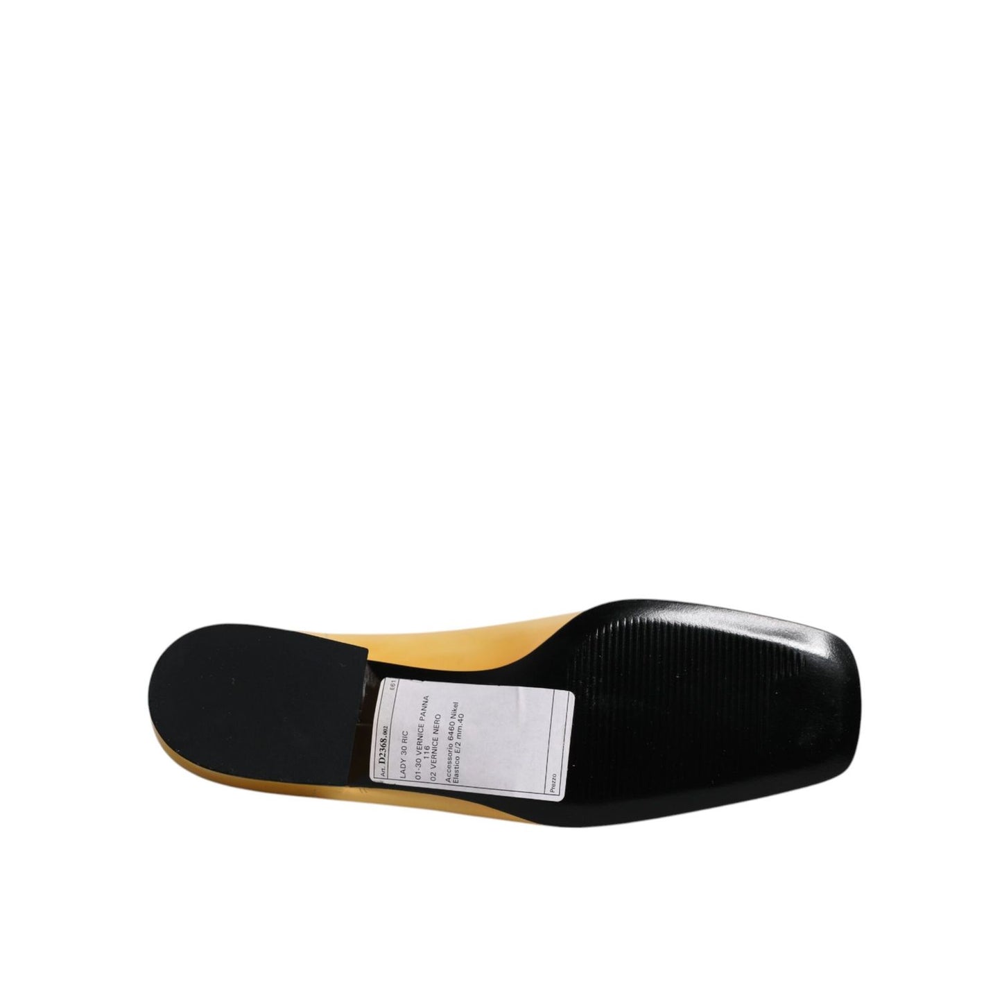Dolce & Gabbana Yellow Leather Logo Plaque Slip On Mocassin Shoes LA12206-39