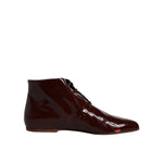 Dolce & Gabbana Maroon Leather Lace Up Ankle Boots Shoes LA12212-39