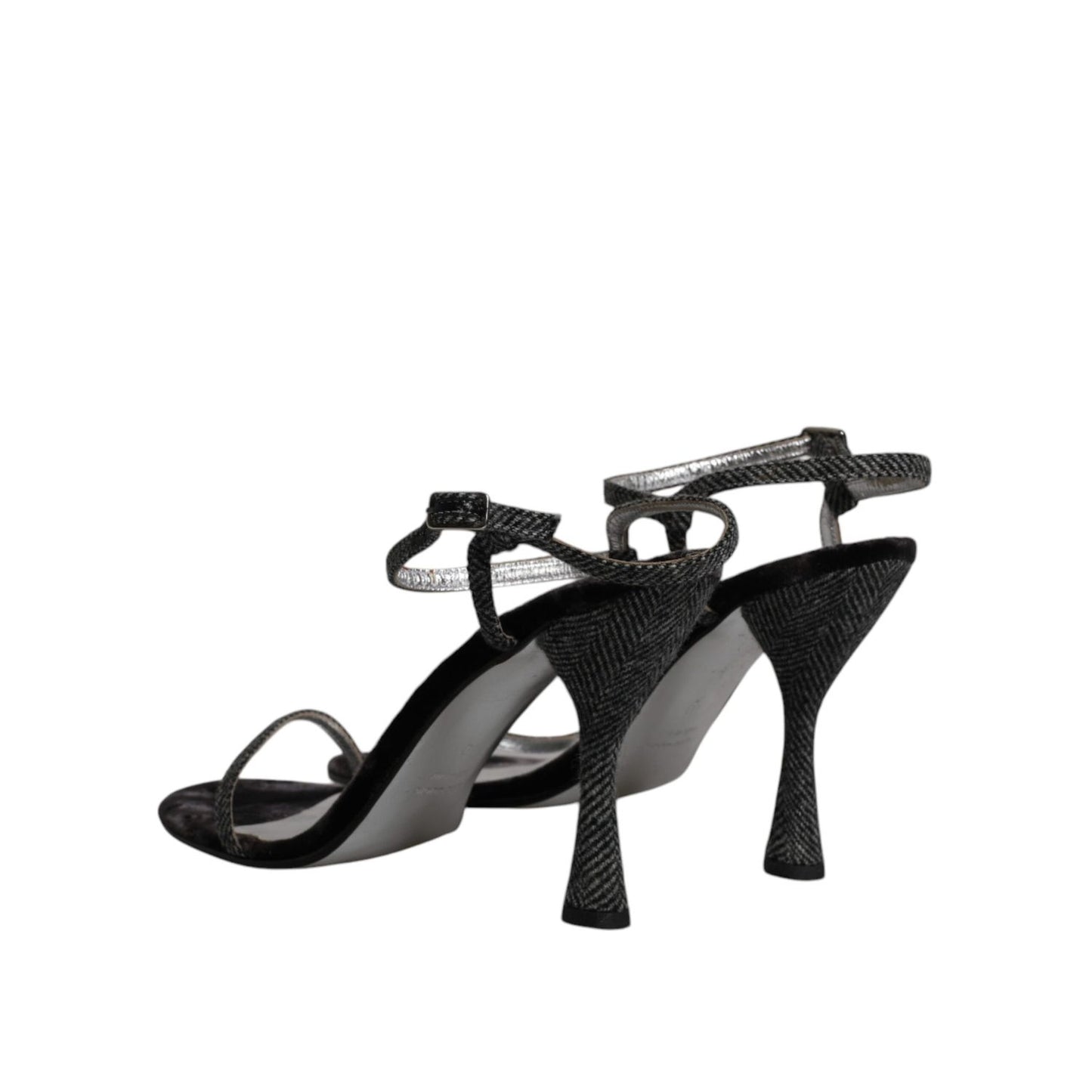 Dolce & Gabbana Black Ankle Strap High Heels Sandals Shoes LA12235-40