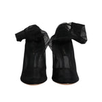 Dolce & Gabbana Black Nylon Mesh Sock Style Boots Shoes LA12245-35