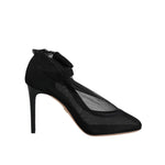 Dolce & Gabbana Black Nylon Mesh Sock Style Boots Shoes LA12245-35
