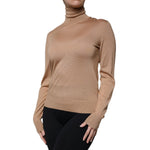 Dolce & Gabbana Brown Turtleneck Long Sleeve Pullover Sweater TSH8028-40