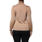 Dolce & Gabbana Brown Turtleneck Long Sleeve Pullover Sweater TSH8028-40