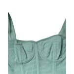 Dolce & Gabbana Green Cotton Bustier Corset Sleeveless Top TSH86843-38