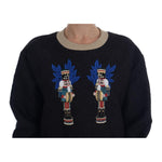 Dolce & Gabbana Black Fairy Tale Brocade Zipper Sweater TSH1744-1