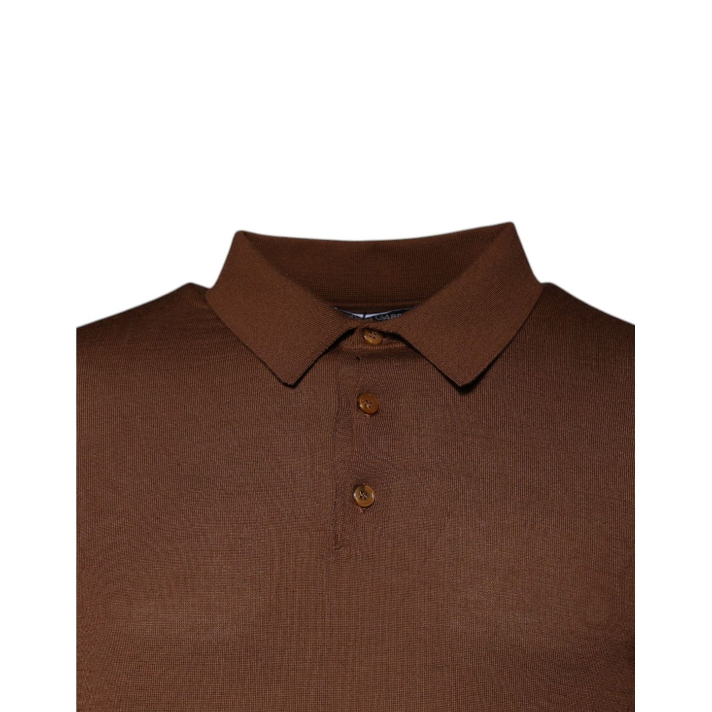 Dolce & Gabbana Brown Cashmere Buttoned Men Pullover Sweater TSH87578-48