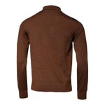 Dolce & Gabbana Brown Cashmere Buttoned Men Pullover Sweater TSH87578-48