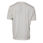 Dolce & Gabbana Off White Silk CrewNeck Short Sleeve T-shirt TSH87254-54
