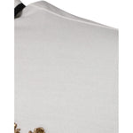 Dolce & Gabbana Off White Crown Cotton Collared Polo T-shirt TSH87424-44