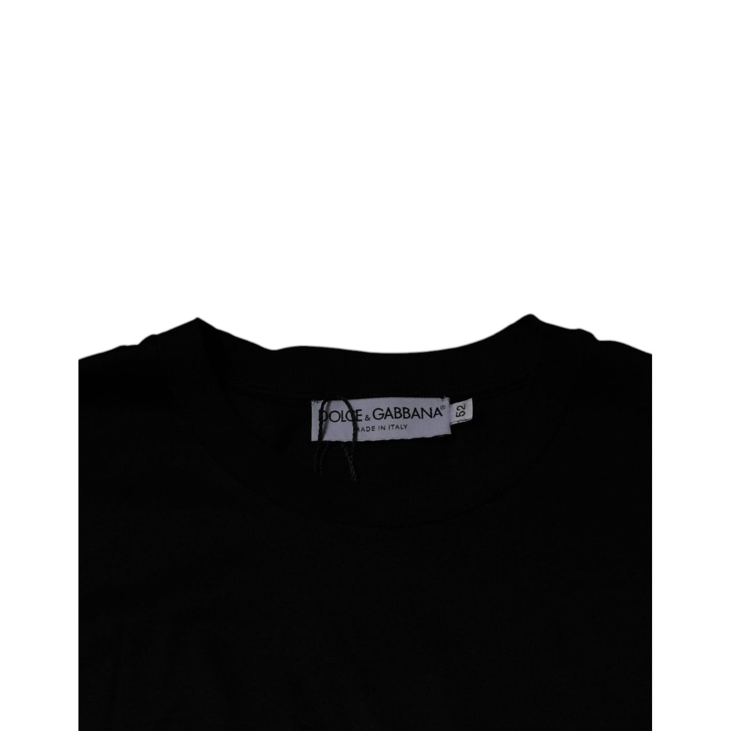 Dolce & Gabbana Black Crew Neck Short Sleeve T-shirt TSH87512-52