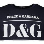 Dolce & Gabbana Blue D&G King Of Love Cotton Crew Neck T-shirt