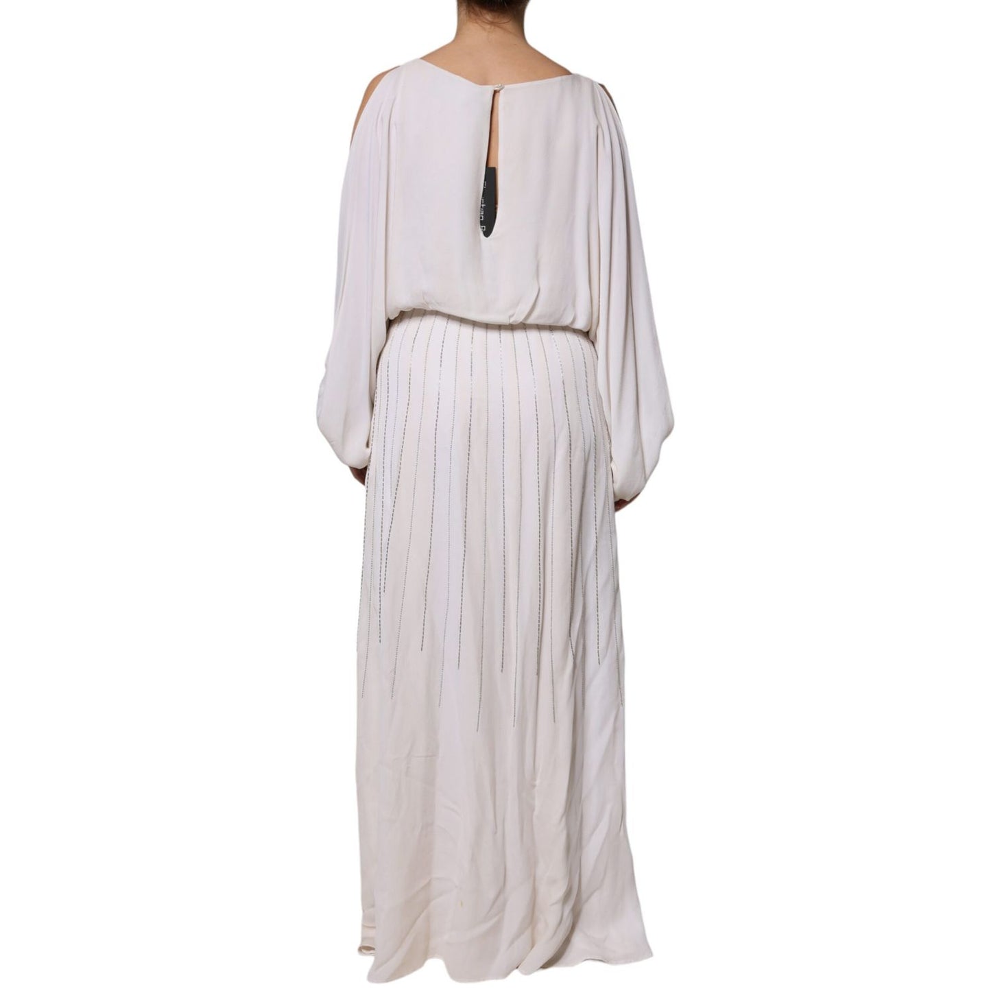 Christian Pellizzari Off White Embellished Long Maxi Dress DR281418-40