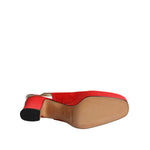 Dolce & Gabbana Red Platform Slingback Heels Sandals Shoes LA12218-39.5