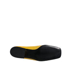Dolce & Gabbana Yellow Leather Logo Plaque Slip On Mocassin Shoes LA12224-39