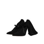 Dolce & Gabbana Black Stiletto Heels Mid Calf Boots Shoes LA12277-40