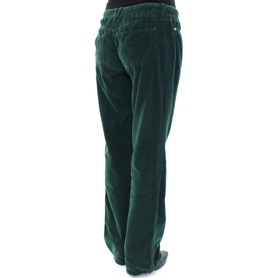 Dolce & Gabbana Green Cotton Corduroys SLIMMY Fit D&G Pants