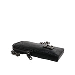 Dolce & Gabbana Black Leather Purse Crossbody Chain Sling Phone Bag