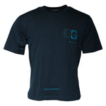 Dolce & Gabbana Blue Logo Crew Neck Short Sleeves T-shirt