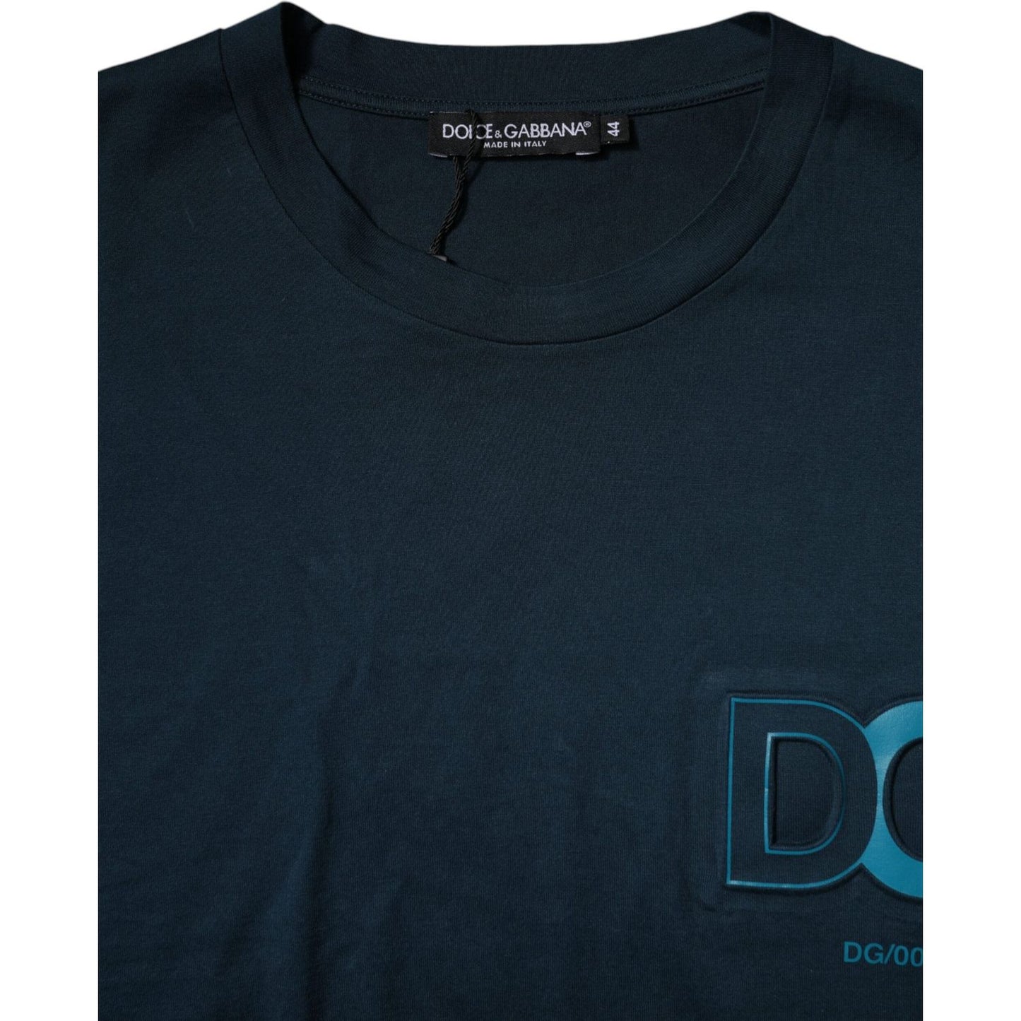 Dolce & Gabbana Blue Logo Crew Neck Short Sleeves T-shirt