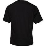 Dolce & Gabbana Black Logo Print Cotton Crew Neck T-shirt