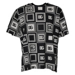 Dolce & Gabbana Black Logo Monogram Cotton Crew Neck T-shirt