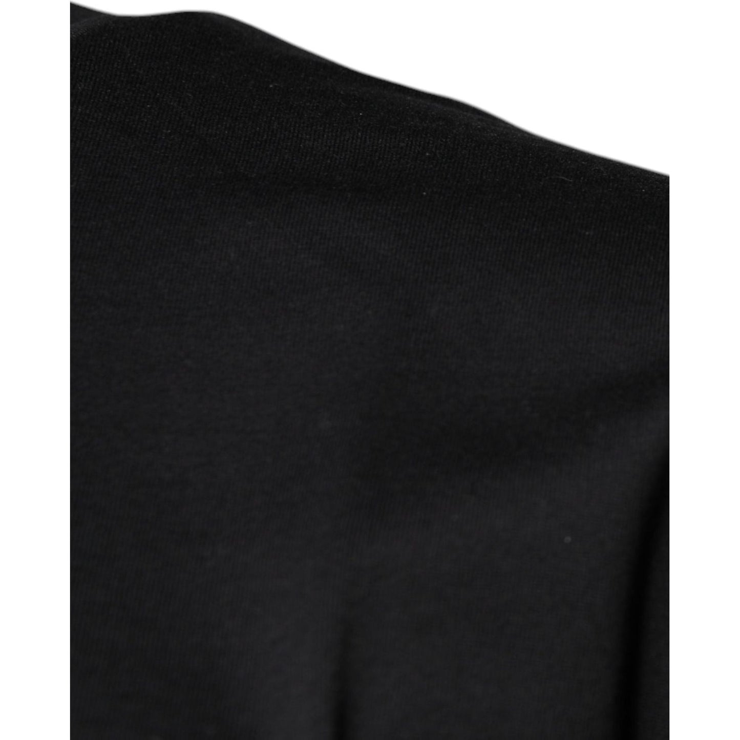 Dolce & Gabbana Black DG Logo Print Cotton Crew Neck T-shirt