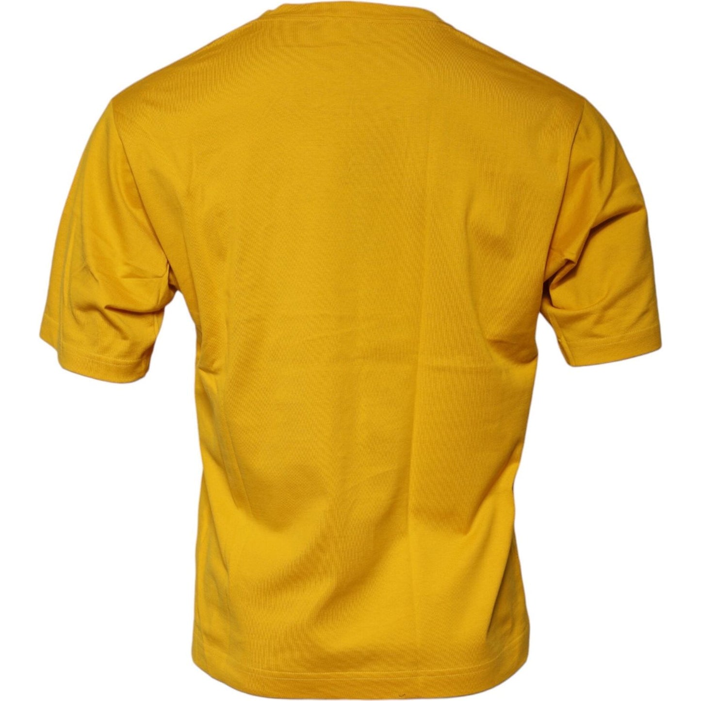 Dolce & Gabbana Dark Yellow Logo Crew Neck Short Sleeves T-shirt