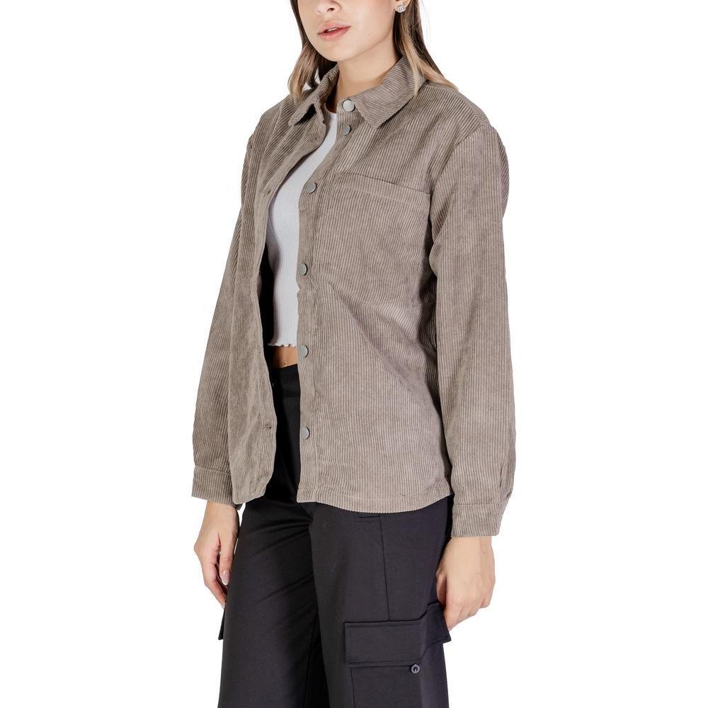 Jacqueline De Yong Beige Polyester Shirt