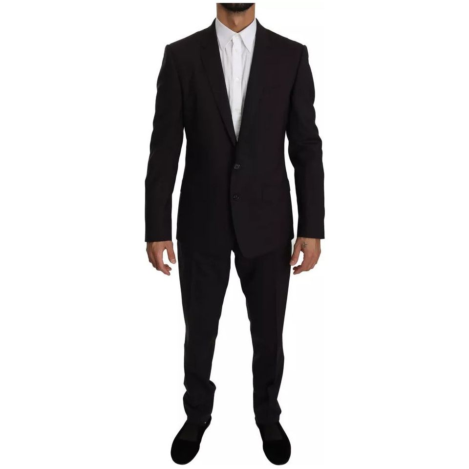 Dolce & Gabbana Purple MARTINI Wool Stretch 2 Piece Suit