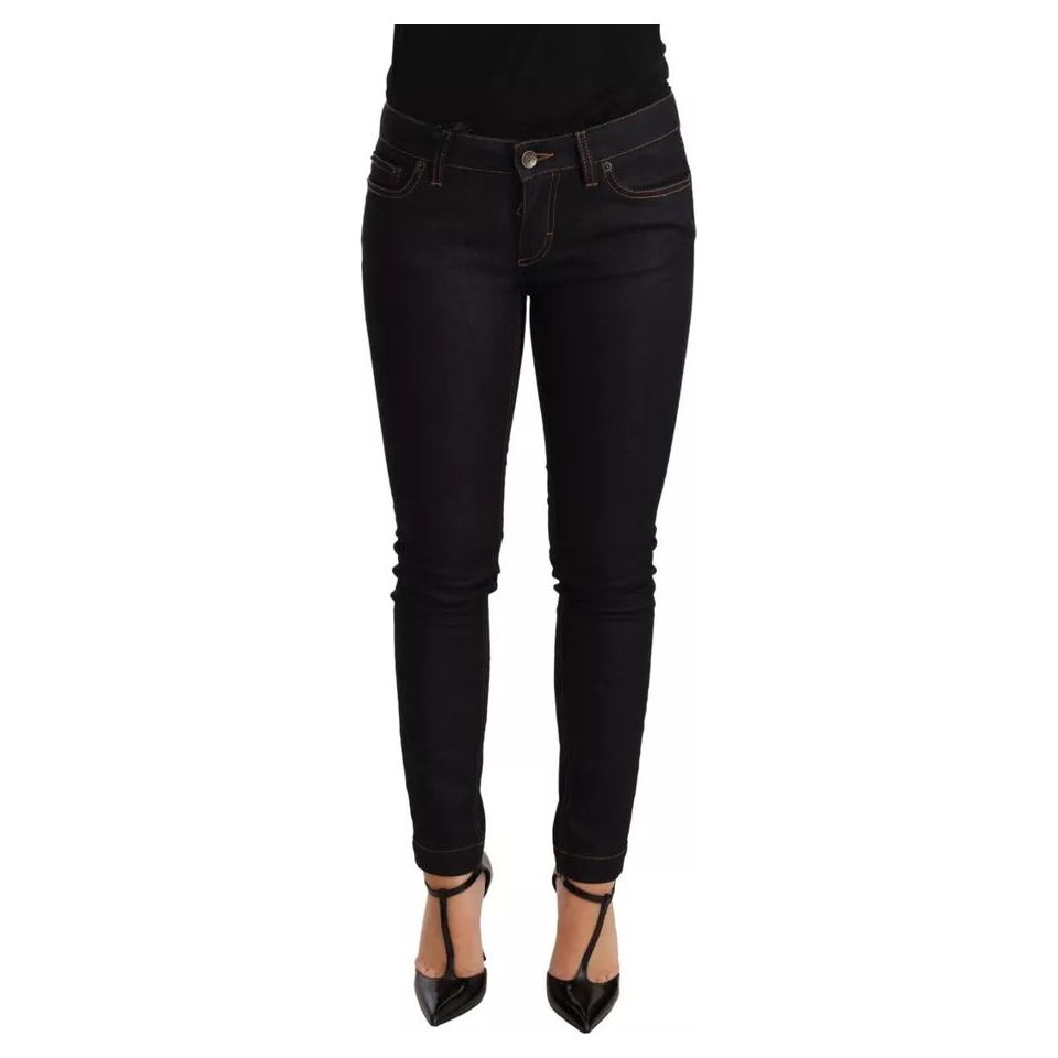 Dolce & Gabbana Blue Cotton Stretch Slim Fit Denim Jeans