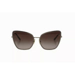 Dolce & Gabbana DG2212 Black Silver Oval Metal Frame Lace Logo Sunglasses GLA1035