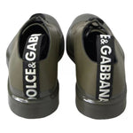 Dolce & Gabbana Green Leather Rubber Sole Dress Shoes