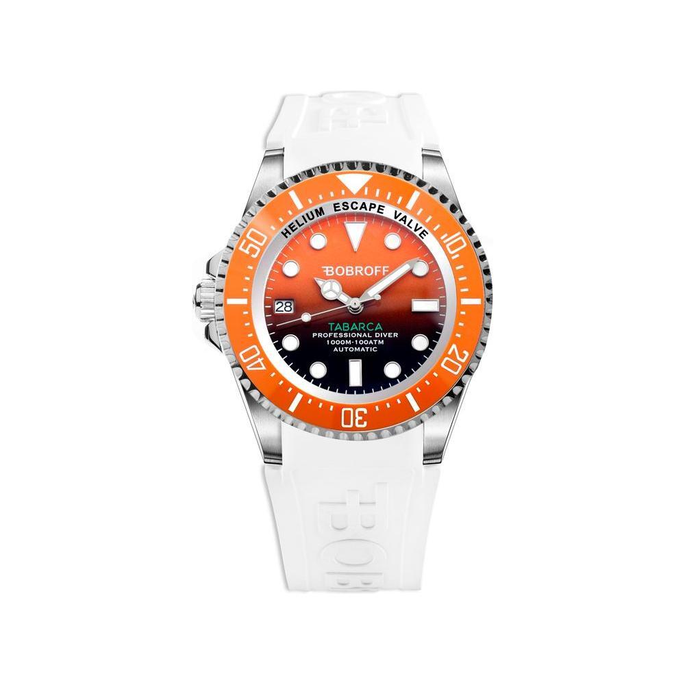 Bobroff White Rubber Sport Watch