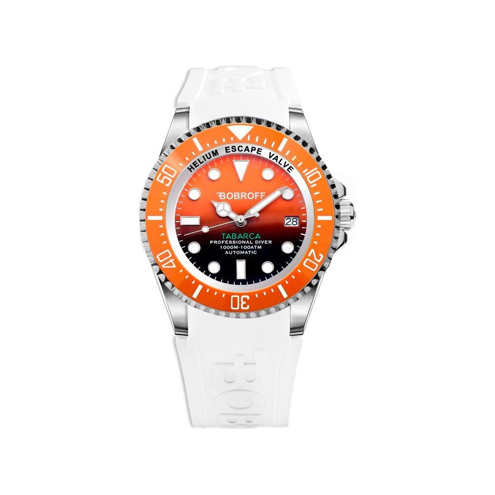 Bobroff White Rubber Sport Watch